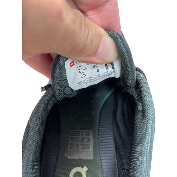 OnCloud tilt men Black Mesh Leather running shoes sneakers size 8.5 SKU 8897 - Picture 8 of 16